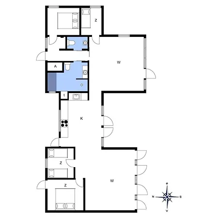 펜션 Bl1236-pandrup-kirkekrogen-5